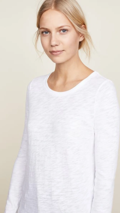 Atm Anthony Thomas Melillo Long Sleeve Destroyed Tee In White