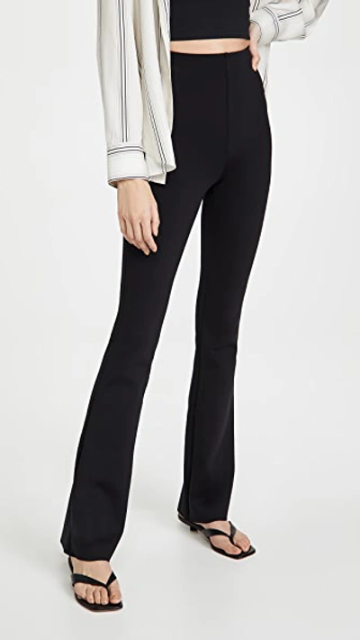 Commando Womens Black Neoprene Stretch-woven Leggings In Black