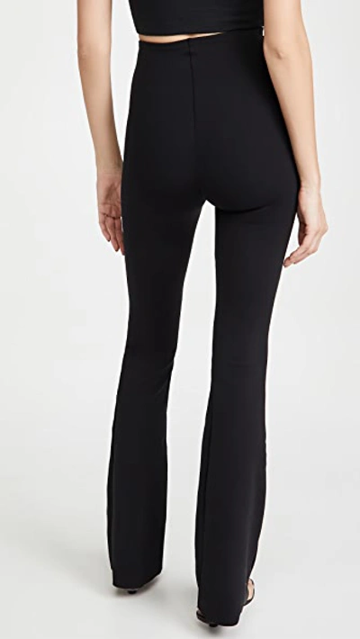 Commando Womens Black Neoprene Stretch-woven Leggings In Black