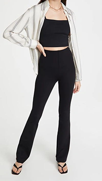 Commando Womens Black Neoprene Stretch-woven Leggings In Black