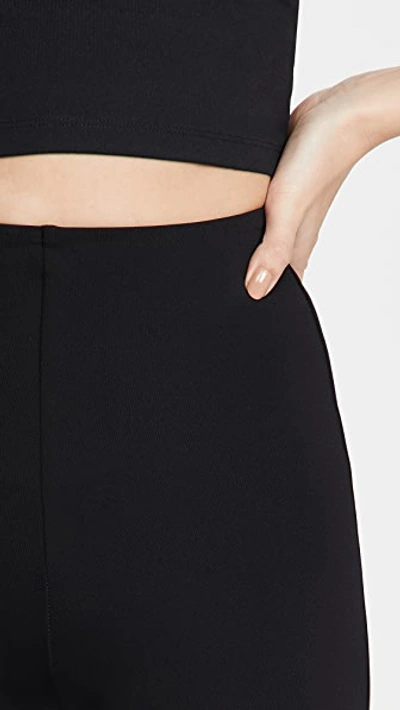 Commando Womens Black Neoprene Stretch-woven Leggings In Black