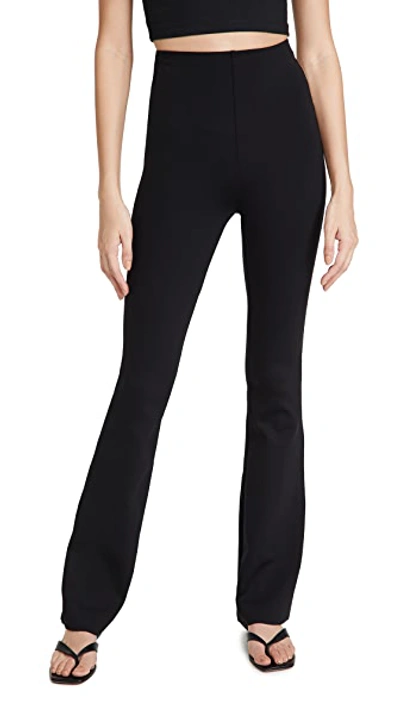 Commando Womens Black Neoprene Stretch-woven Leggings In Black