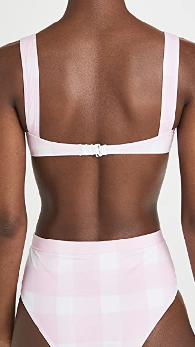 Solid & Striped Lilo Top In Painted Gingham Cloud Pink