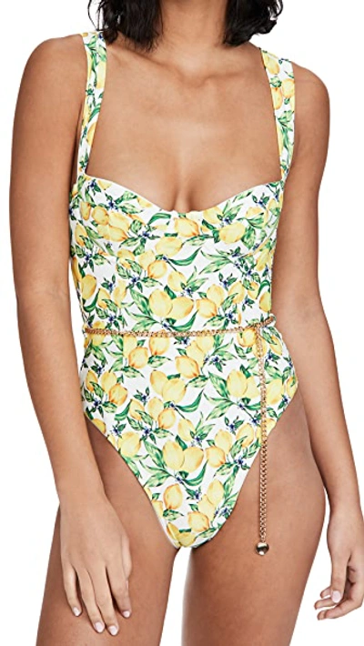 Shop Weworewhat Vintage Danielle One Piece In Lemons All Over