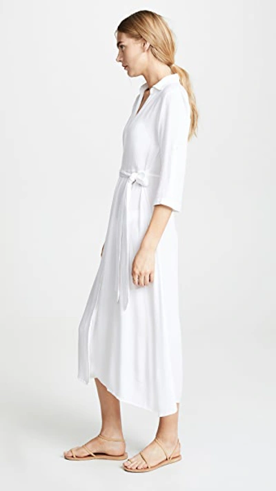 Shop Playa Lucila Shirt Cover Up Dress White