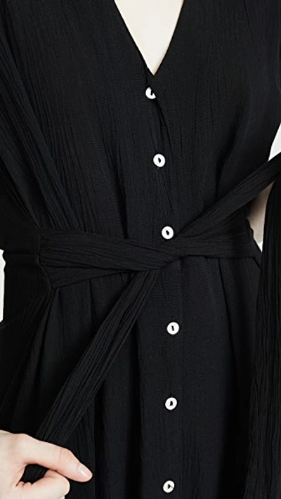 Shop Playa Lucila Shirt Cover Up Dress Black