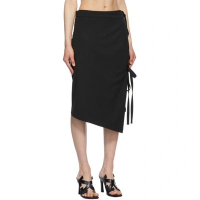Off-white Black Formal Strings Midi Skirt