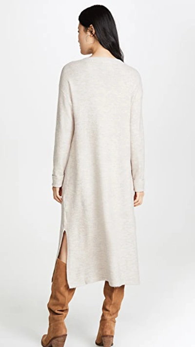 Shop Line & Dot Calli Sweater Dress In Taupe