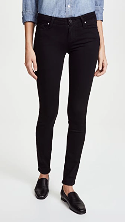 Shop Paige Transcend Verdugo Ultra Skinny Jeans In Black Shadow