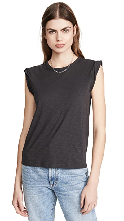 Veronica Beard Jean Dree Tee In Charcoal
