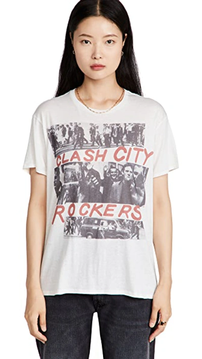 R13 The Clash City Rockers Graphic Print Cotton Cashmere Blend Band T-shirt
