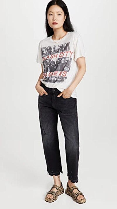 R13 The Clash City Rockers Graphic Print Cotton Cashmere Blend Band T-shirt