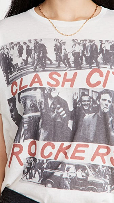 R13 The Clash City Rockers Graphic Print Cotton Cashmere Blend Band T-shirt