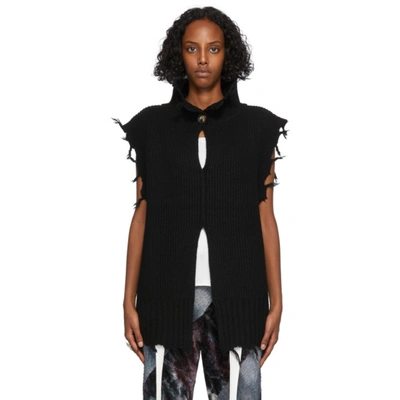 Perverze Black Crash Two-way Knit Vest | ModeSens