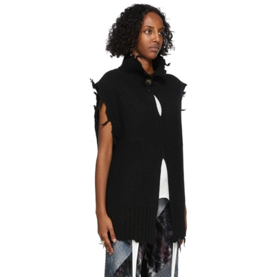 Perverze Black Crash Two-way Knit Vest | ModeSens