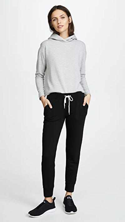 Shop Monrow Sporty Sweatpants Black