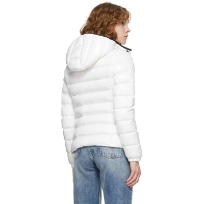 Shop Moncler White Down Bady Jacket In 032 White