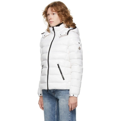 Shop Moncler White Down Bady Jacket In 032 White