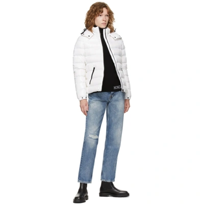 Shop Moncler White Down Bady Jacket In 032 White