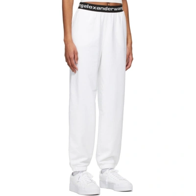 Shop Alexander Wang T White Stretch Corduroy Lounge Pants In 111 Bright White