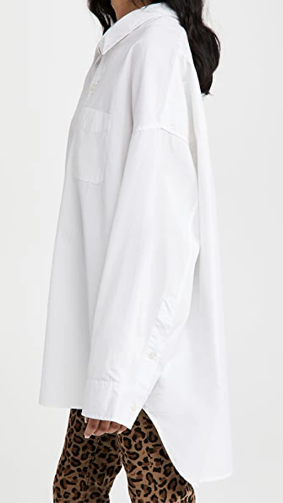 Drop Neck Oxford Shirt