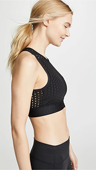 Shop Alala Cross Back Bra In Black