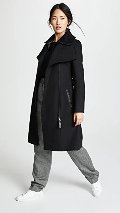 Shop Mackage Nori Coat In Black