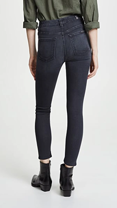 Shop 7 For All Mankind The B(air) High Waisted Ankle Skinny Jeans B(air) Evening Grey