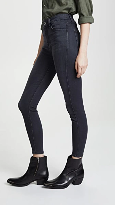 Shop 7 For All Mankind The B(air) High Waisted Ankle Skinny Jeans B(air) Evening Grey
