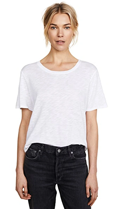 Splendid Loose-fit Crewneck Tee In White