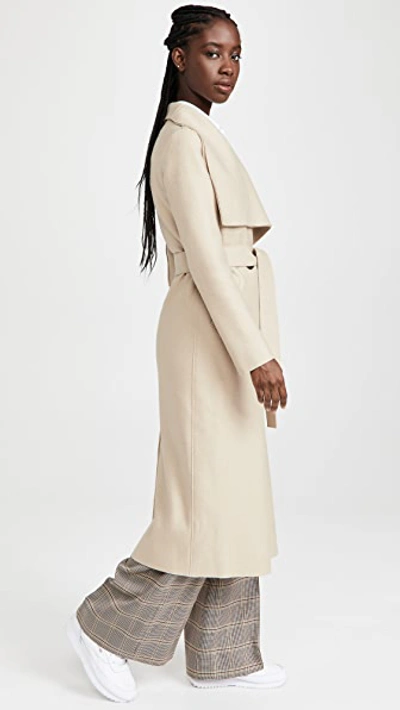 Harris Wharf London Women Volcano Coat Pressed Wool In Almond