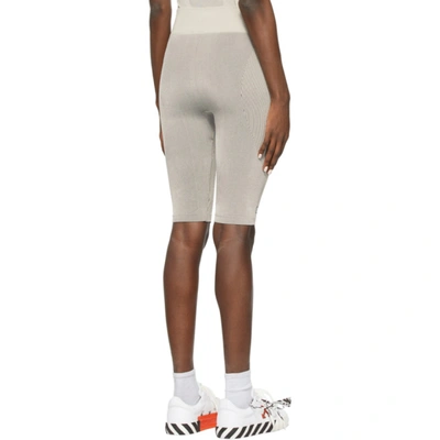 Shop Off-white Beige Seamless Meteor Cycling Shorts In Grey