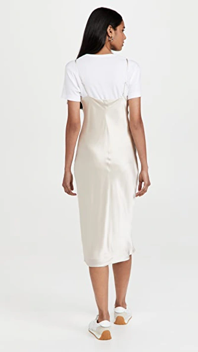 Shop L Agence Jodie V Neck Slip Dress Champagne