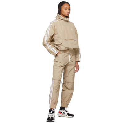 Shop Stella Mccartney Beige Adidas By  Taffeta Lounge Pants In 9809 Bamboo