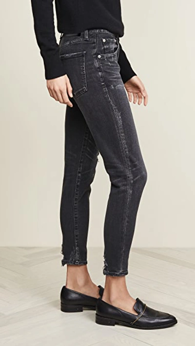 Moussy Vintage Westcliffe High-rise Skinny Jeans In Black