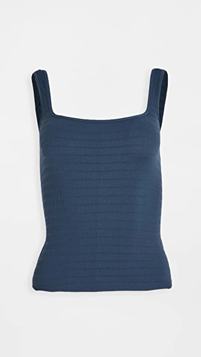 Shop Free People Square One Seamless Cami In Navy