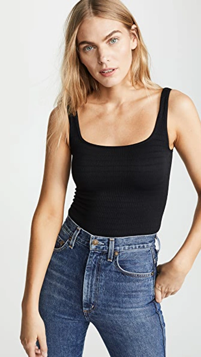 Shop Free People Square One Seamless Cami In Black