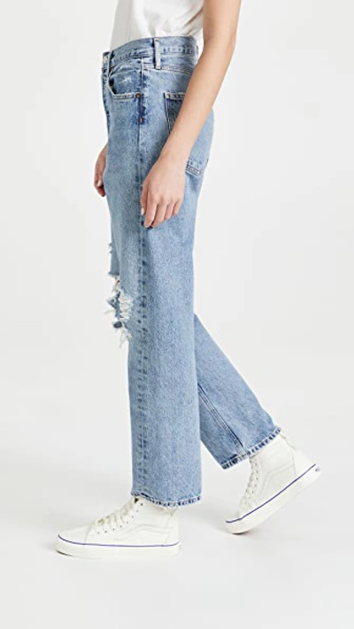Shop Agolde 90s Mid Rise Straight Fit Jeans Wander