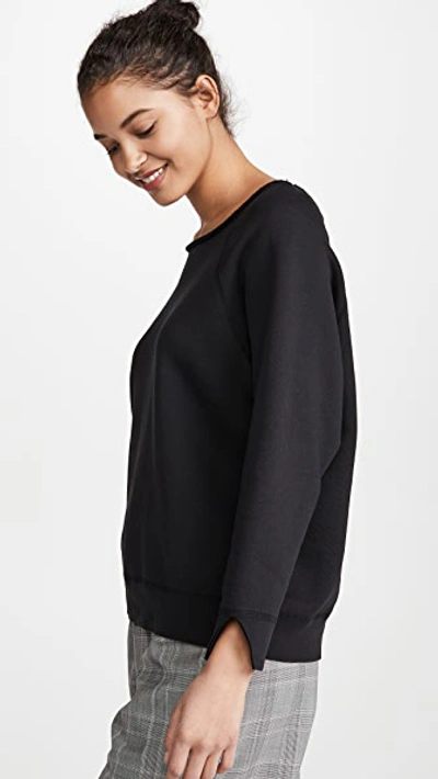 Shop Nili Lotan Luka Sweatshirt In Washed Black
