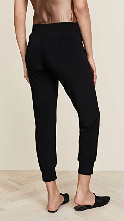 Norma Kamali Pull-on Stretch-jersey Jogger Pants In Black