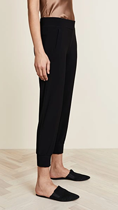 Shop Norma Kamali Jog Pants Black