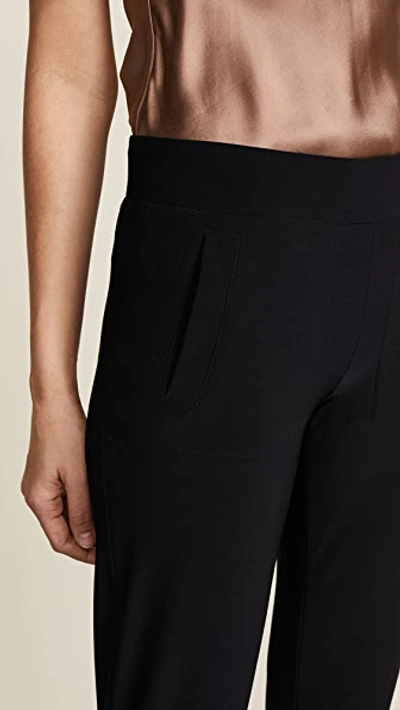 Norma Kamali Pull-on Stretch-jersey Jogger Pants In Black