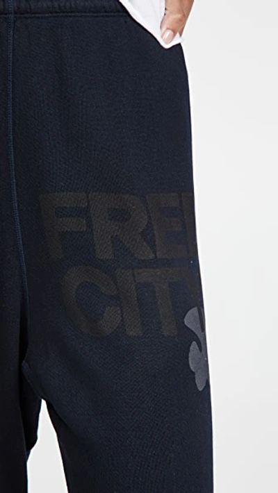 Shop Freecity Superfluff Lux Og Sweatpants In Squidsink