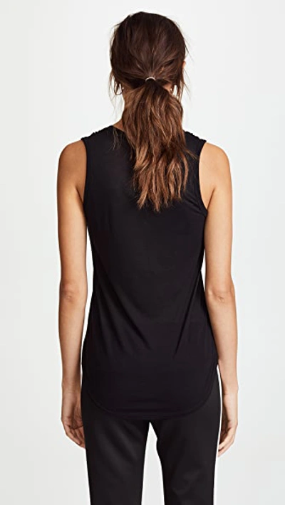 Shop Atm Anthony Thomas Melillo Sweatheart Tank Top In Black