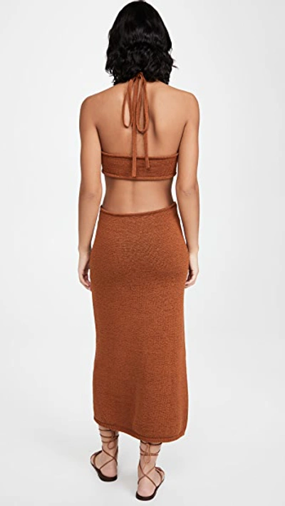 Shop Cult Gaia Cameron Knit Dress In Amber