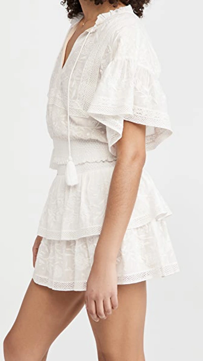 Shop Alice And Olivia Tabitha Blouse In Off White