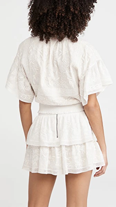 Shop Alice And Olivia Tabitha Blouse In Off White