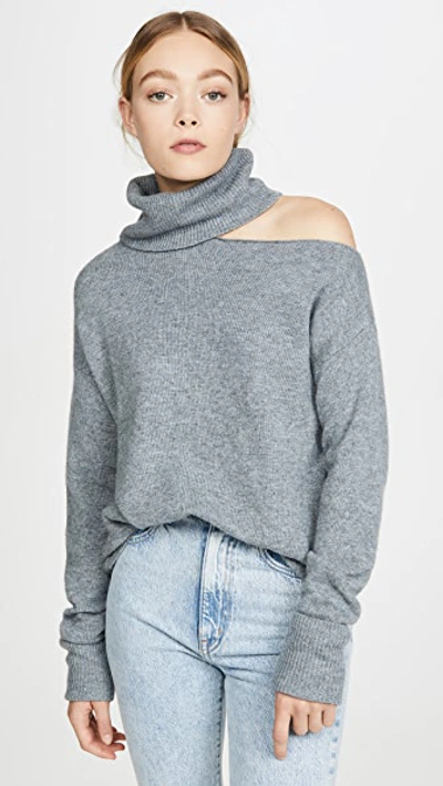 Shop Paige Raundi Sweater In Heather Grey