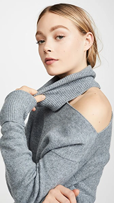 Shop Paige Raundi Sweater In Heather Grey