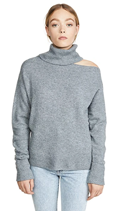 Shop Paige Raundi Sweater In Heather Grey